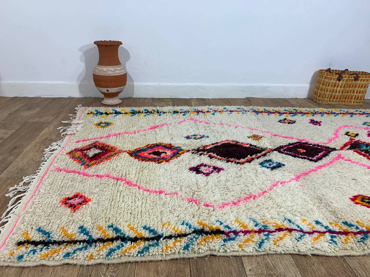 Handmade Moroccan Berber rug 240 x 147 cm