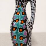 Ceramic vase by Marino Le Vaucour in Vallauris, France, circa 1960.