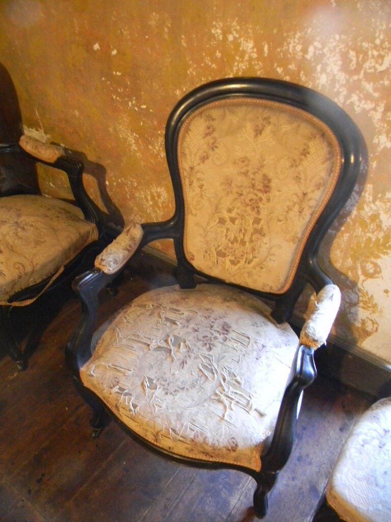 Bench and chairs style Napoleon III