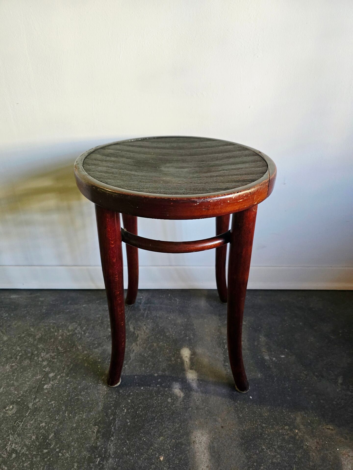 Antique Trieste Bentwood Stool 1920s Österreich Beech Wood Thonet St