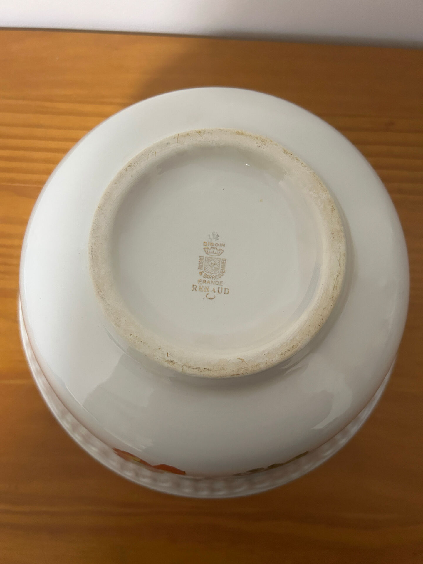 Old Salad Bowl Digoin & Sarreguemines - RENAUD Model 25 cm