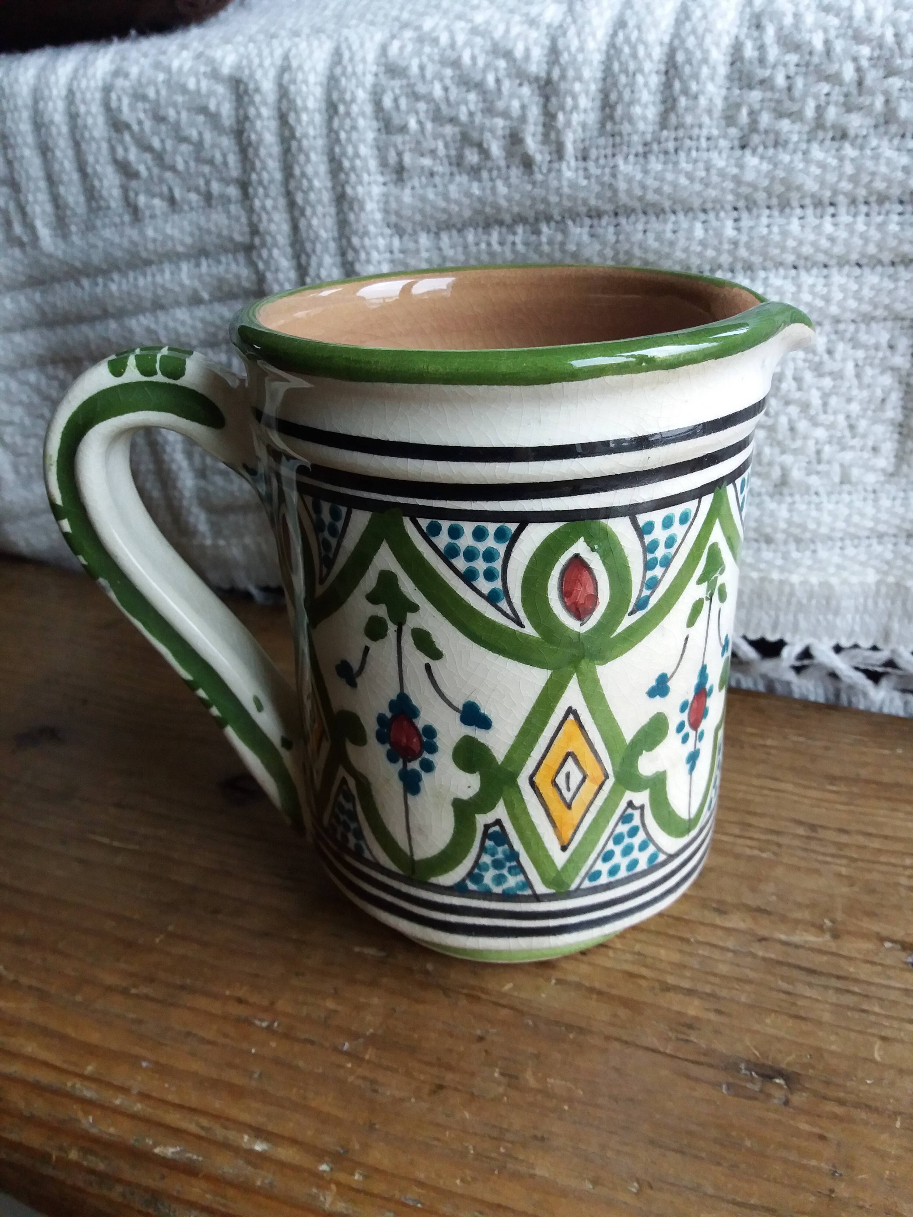 Pitcher Safi artisanal pottery Serghini Morocco