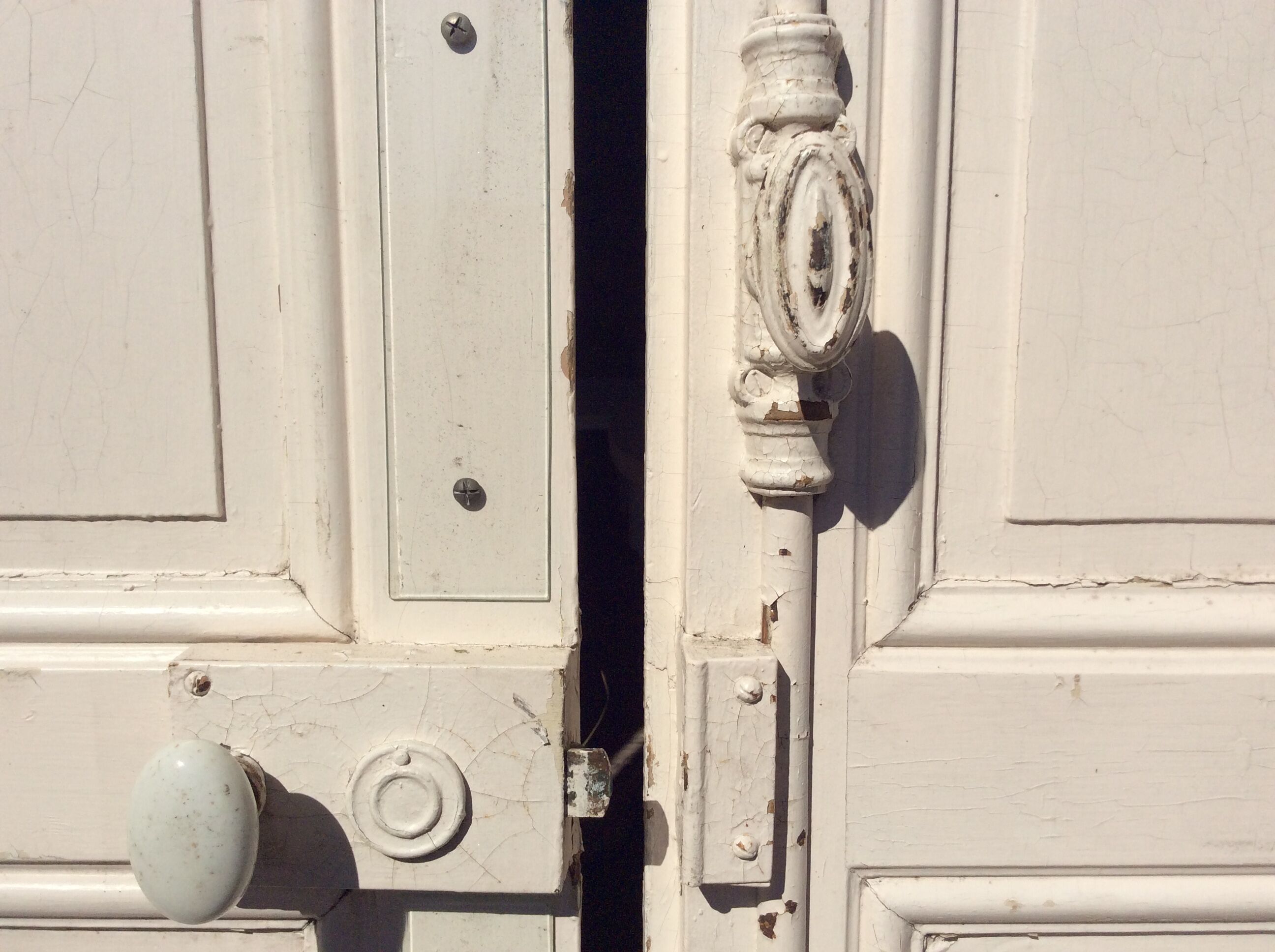 Set of 3 old separation doors