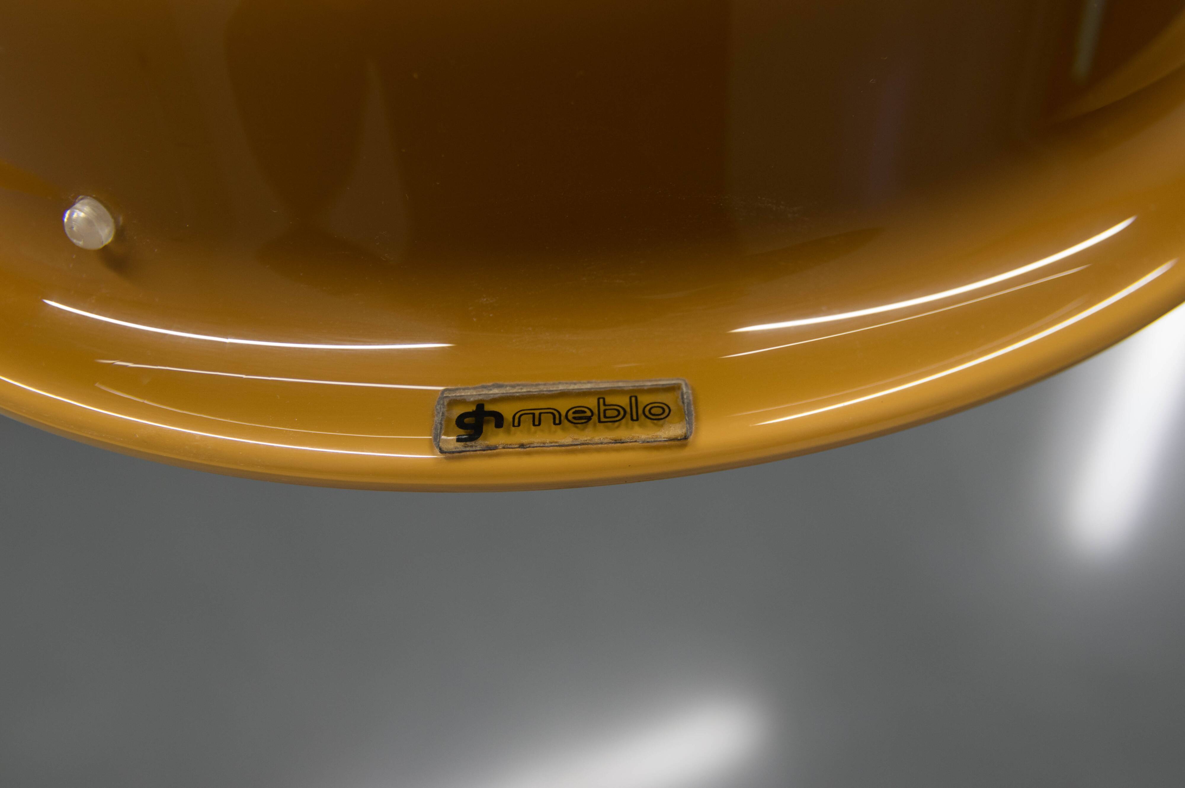 Mid Century Adjustable Pendant Meblo, Harvey Guzzini, Italy, 1970s