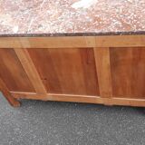 Art Deco chest of drawers marble and oak