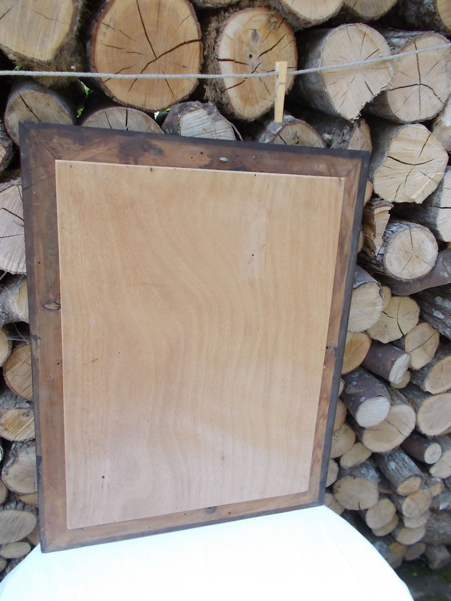 Marquetry mirror 61x47.5cm