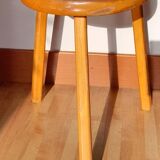 Vintage wooden tripod stool