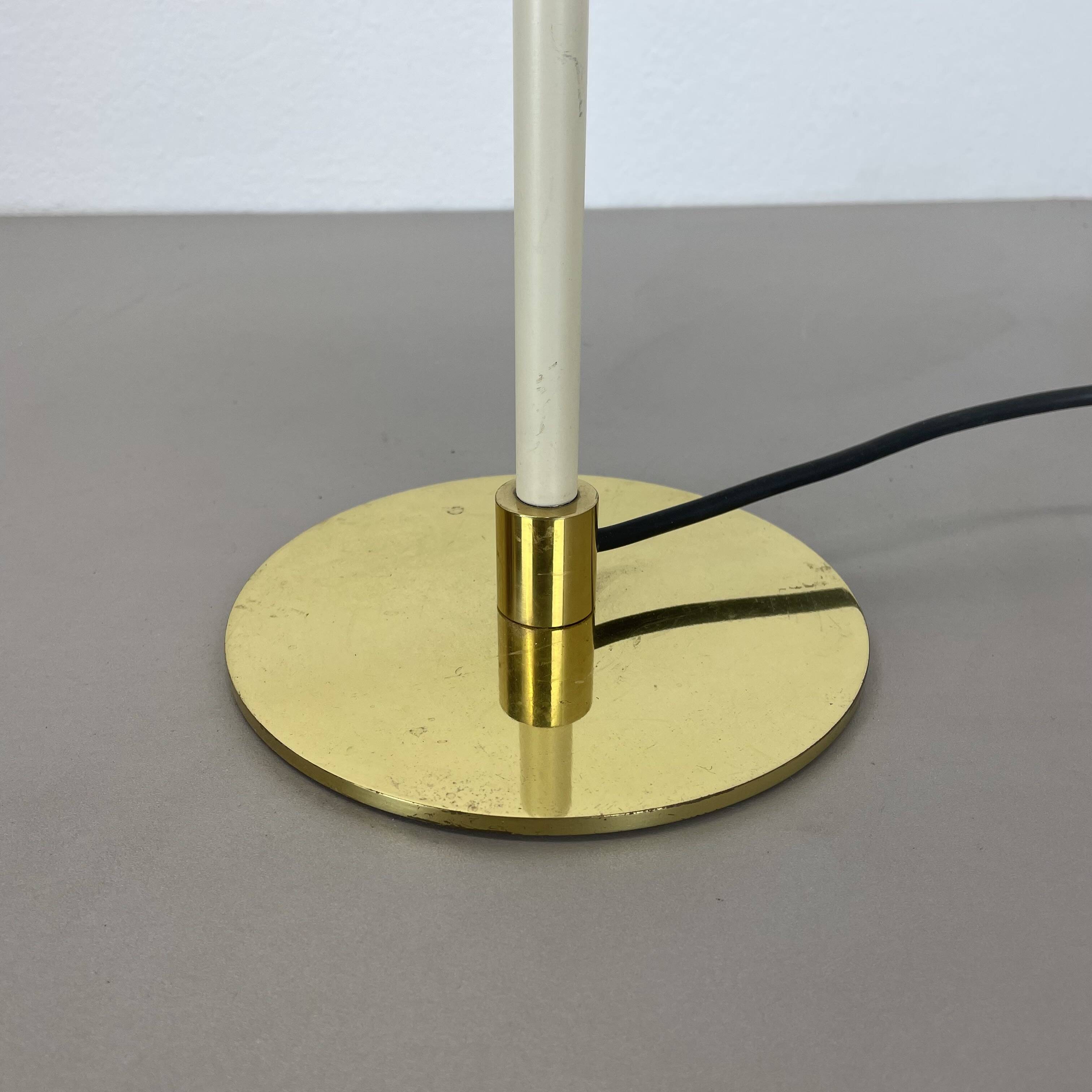 Grande lampe de table moderniste originale en laiton de 72 cm par ANTA Leuchten, Allemagne,