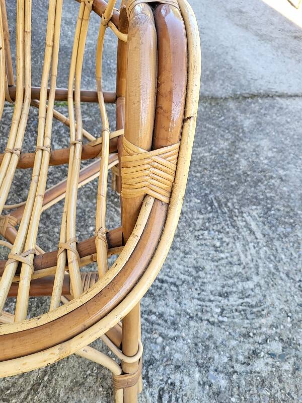 Rattan armchair 1960