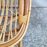 Fauteuil en rotin 1960