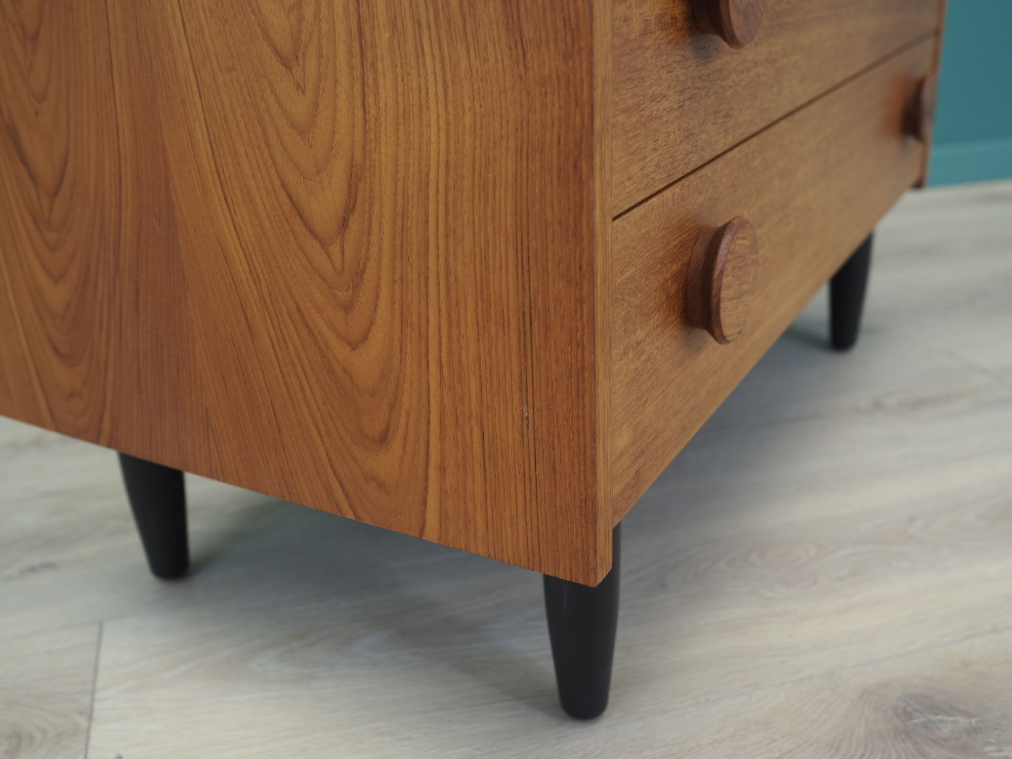 Teak chest of drawers, Danish design, 1970s, made in Denmark
