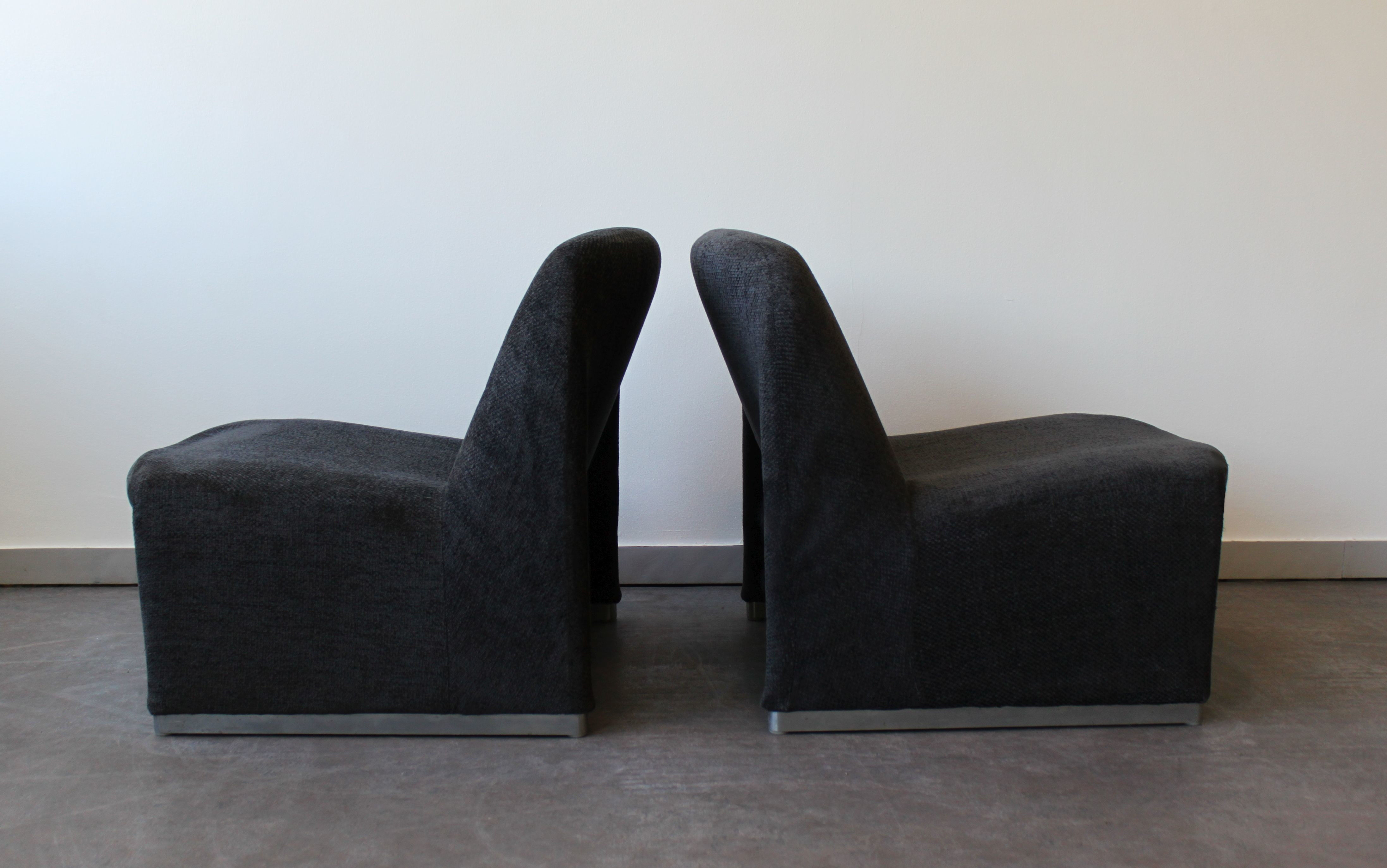 Paire de chauffeuse Alky par Giancarlo Piretti pour Castelli, 1969.