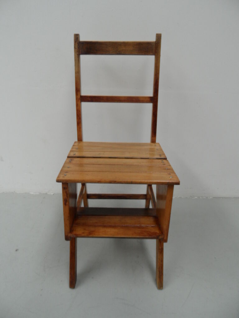 Antique library stairs / chair