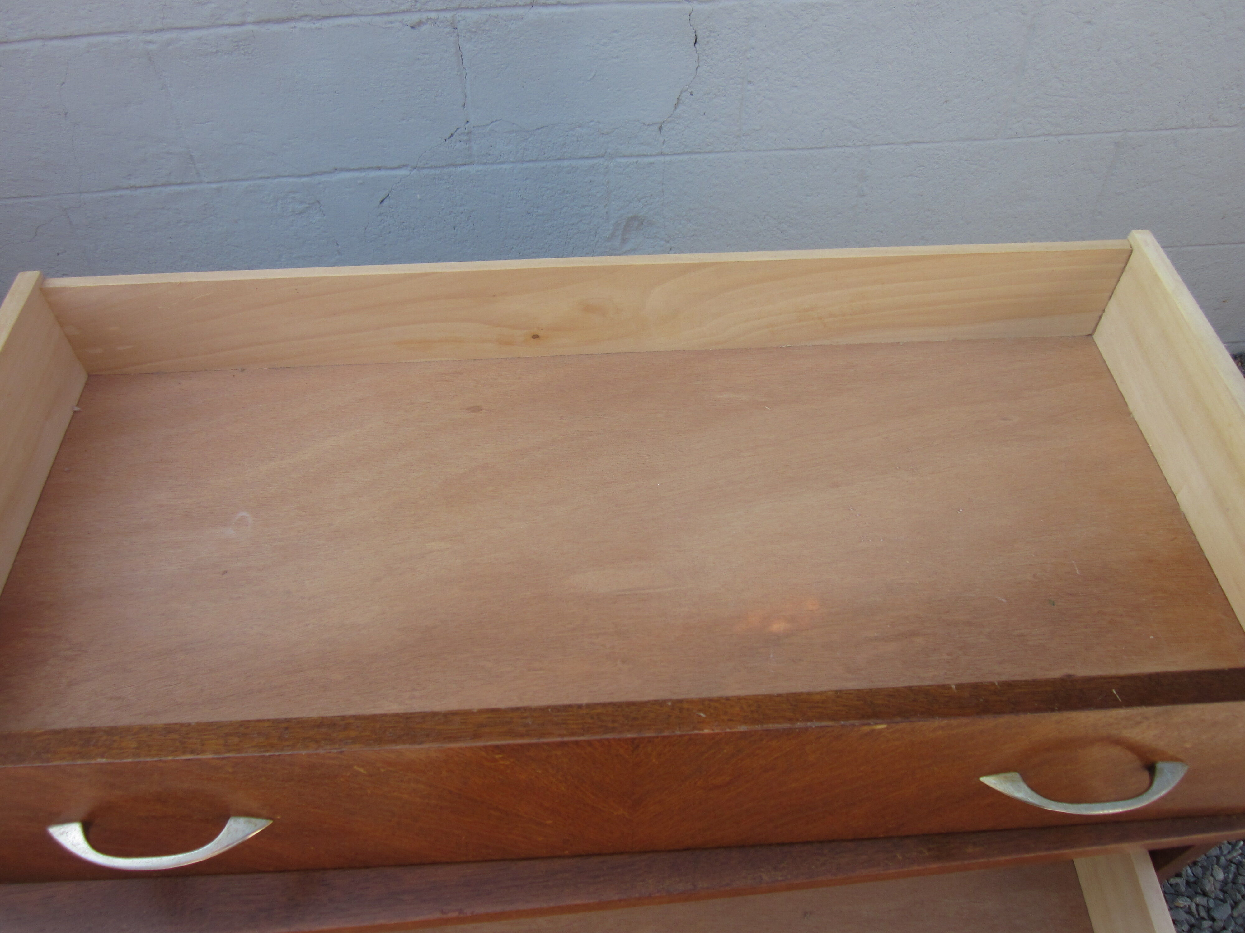 Vintage chest of drawers with compass feet