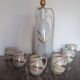 Vintage liqueur service p.a.r.i.s. 2 – iridescent porcelain