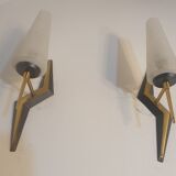 Pair of vintage appliques from Maison Arlus 60s