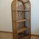 Round rattan shelf