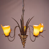 Italian Hollywood Regency Chandelier, 1970s
