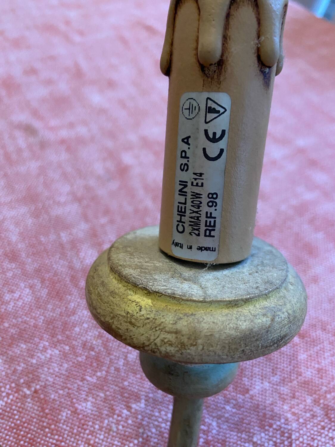 Vintage Italian wall light, 1970s