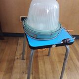 Holophane bedside lamp with vintage pear switch
