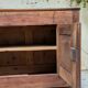 Buffet bas en bois massif sur roulettes – style industriel & campagne