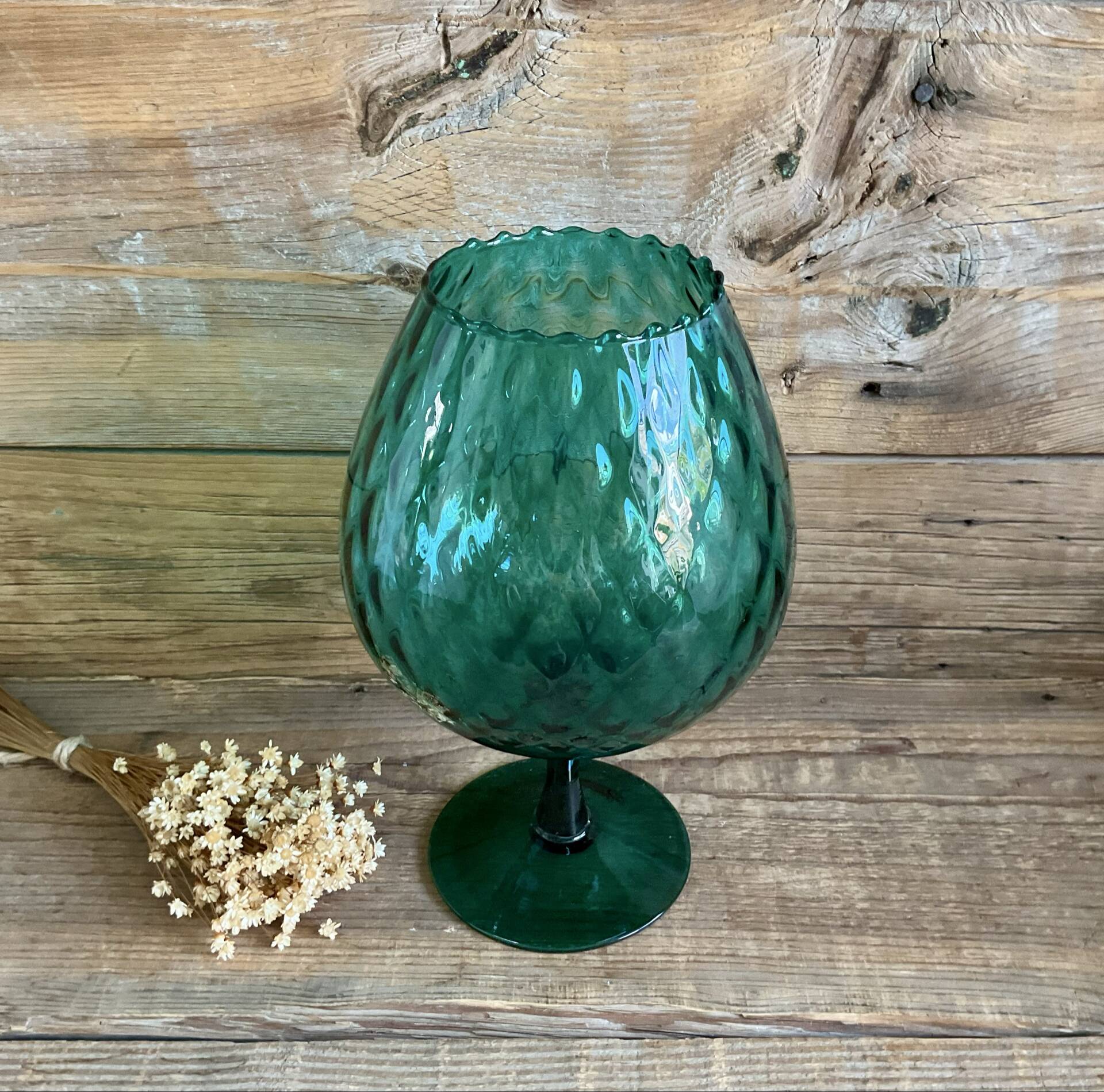 Emerald green Empoli vase