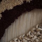 Handmade vintage bohemian jute rug, made in India, late 20th century.