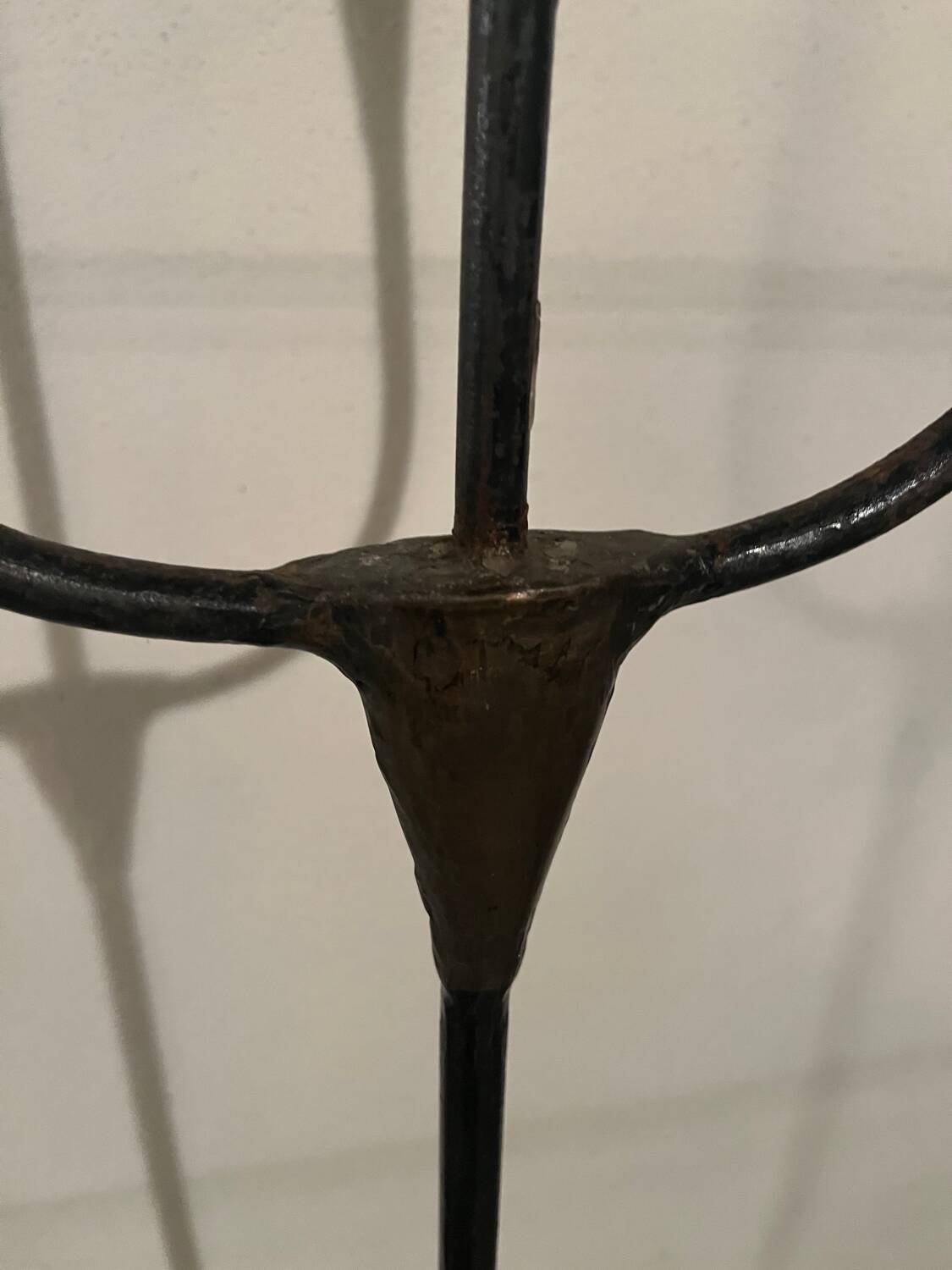 Wrought iron candlestick stand