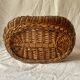 Old woven wicker basket and scoubidou