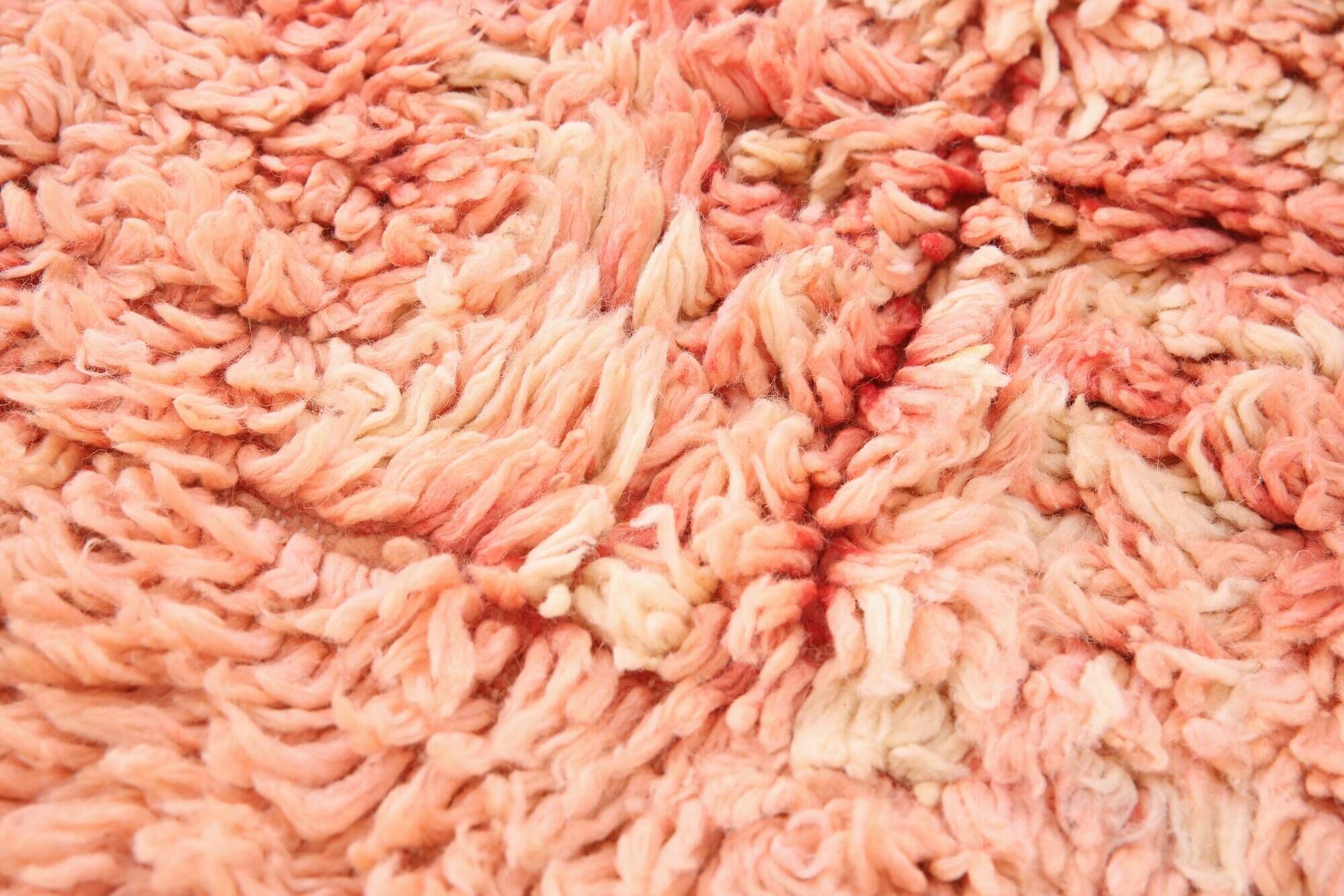 Peach Handmade Moroccan Rug 167 x 250 cm - Vintage Berber Rug - Wool Rug