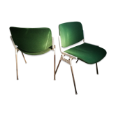 Paire de chaises modèle DSC 106 et créée en 1965 par Giancarlo Piretti pour Castelli