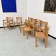 Beech chairs from the 1980s, Sornay.