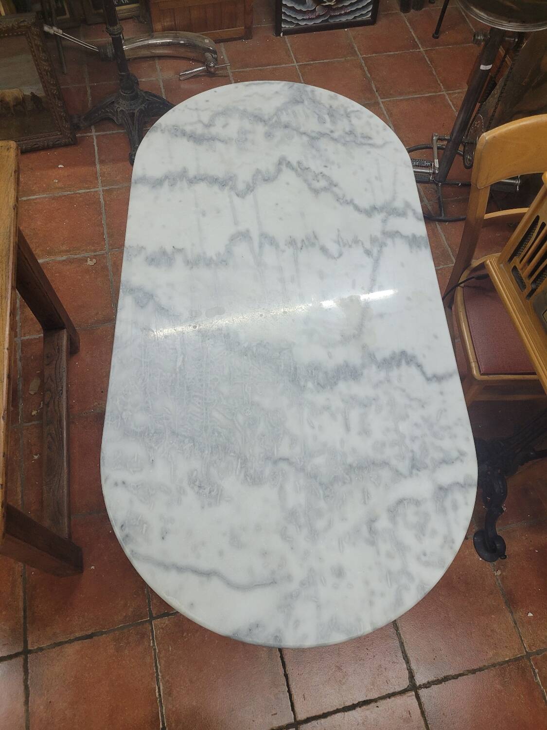 Table bistrot dessus marbre