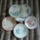 10 antique flat plates in ironstone