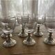 Crystal glasses with a pewter base