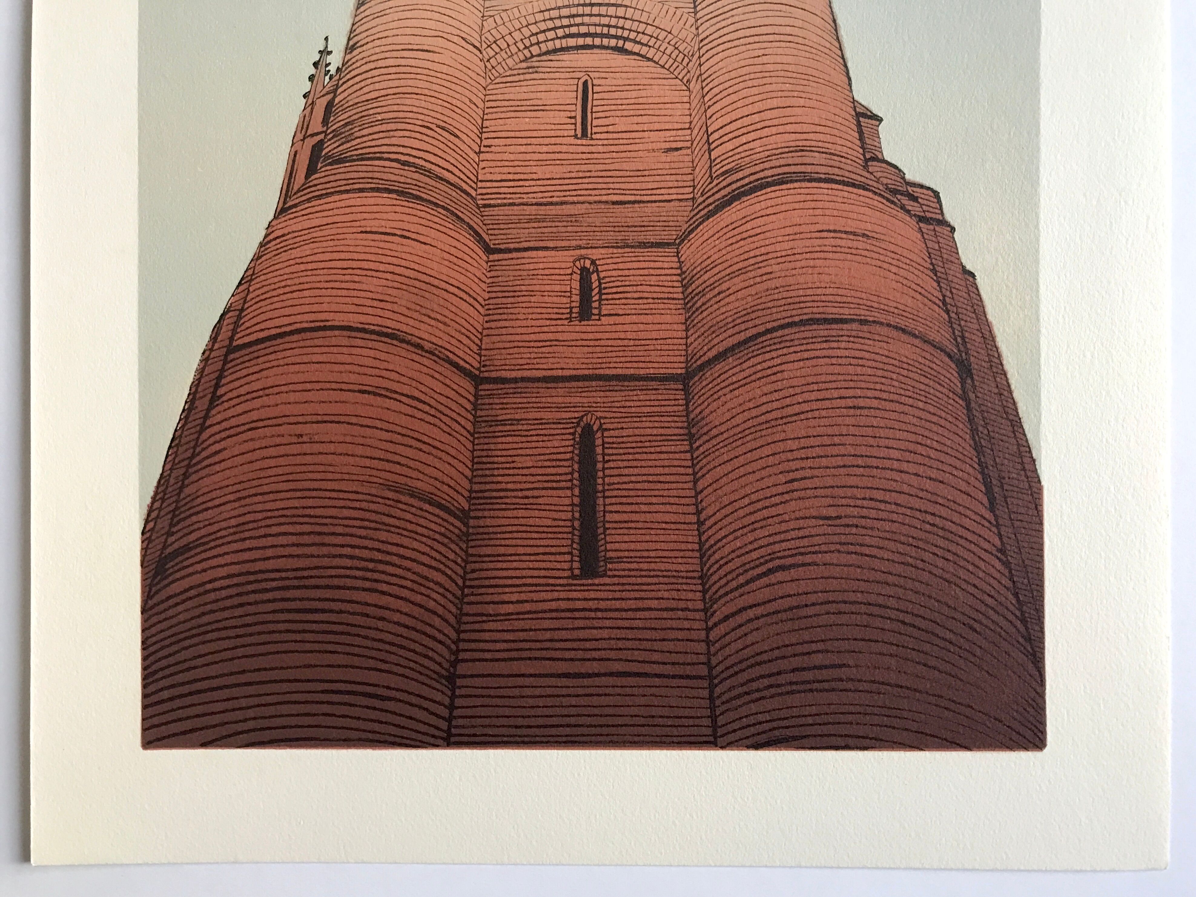 Original lithograph by Alain Le Foll, Albi, 1978
