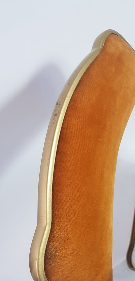 Set of three folding chairs opera golden yellow/mustard