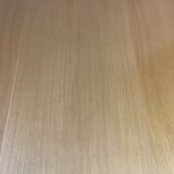 Round table & 4 straw oak and beech chairs