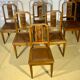 6 chaises époque Art Déco
