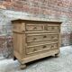 Commode en chêne blanchi avec 4 tiroirs