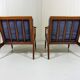 Set of 2 Teak Easy Chairs, Denmark 1960's