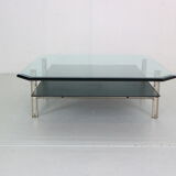 Table basse en verre et cuir 'Diesis'  par Antonio Citterio B&B Italia