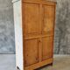 Armoire ancienne française brocante blanche avec tiroirs 83x148 cm