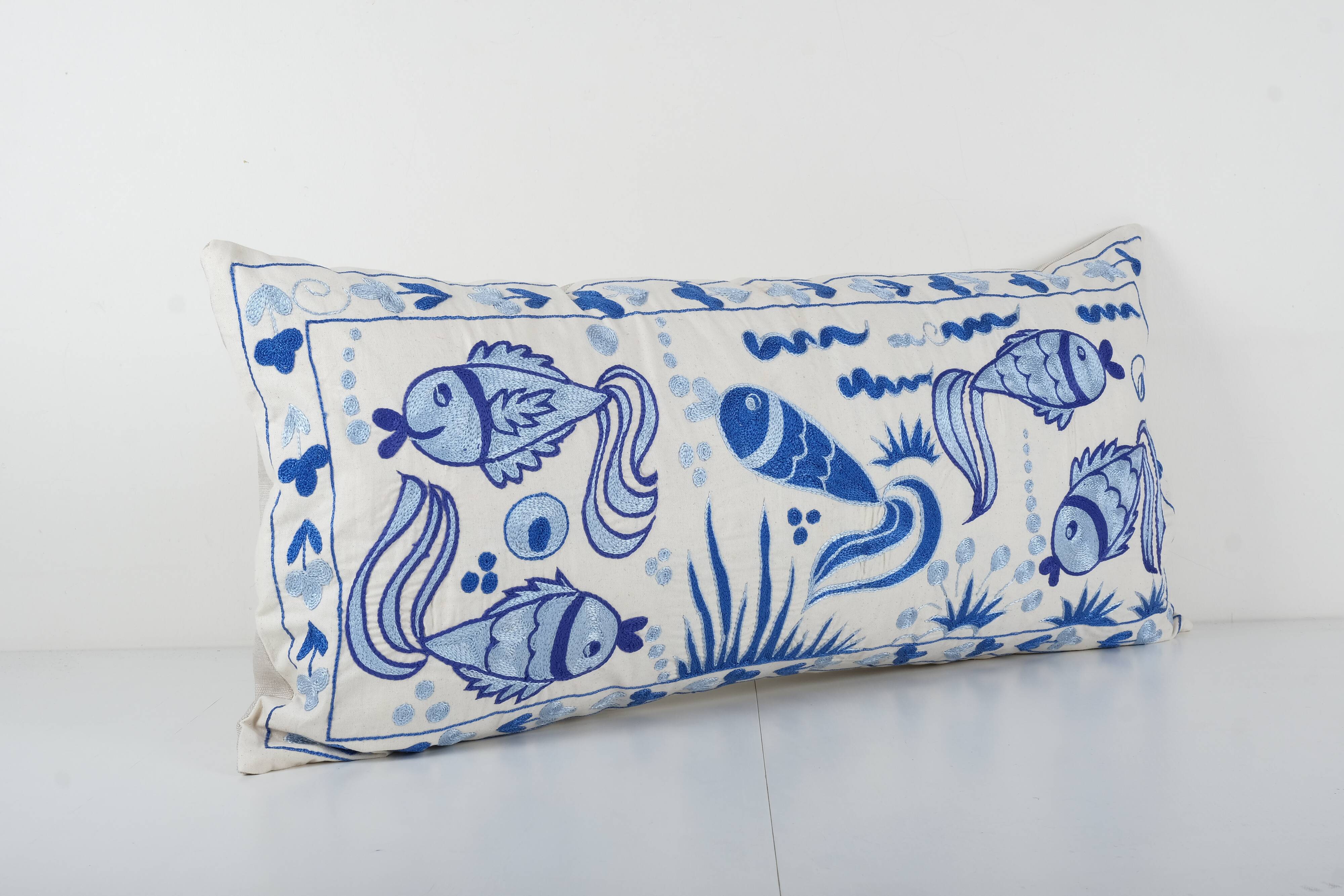 Turkish Suzani cushion cover