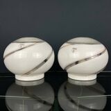 Murano glass table lamps Vetri Murano 004, Italy, 1970s, set of 2