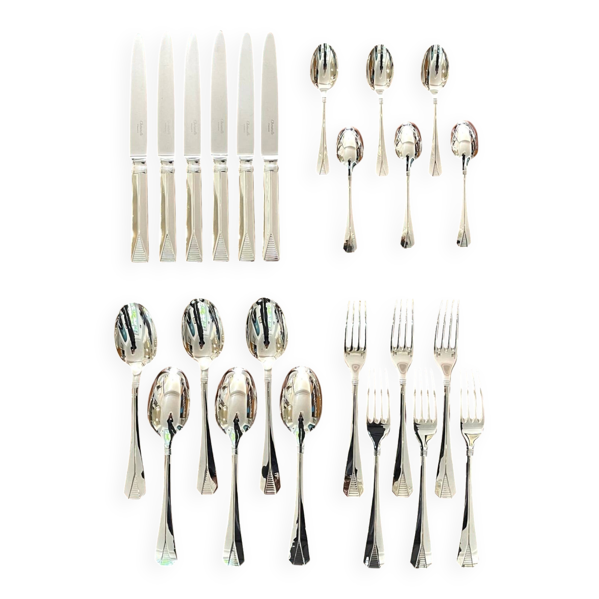 Christofle Atlantide, 24-piece cutlery set, excellent condition
