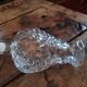 Moulded glass carafe with grape cluster decoration – 1950s