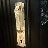 Black Art Deco sideboard with marble top