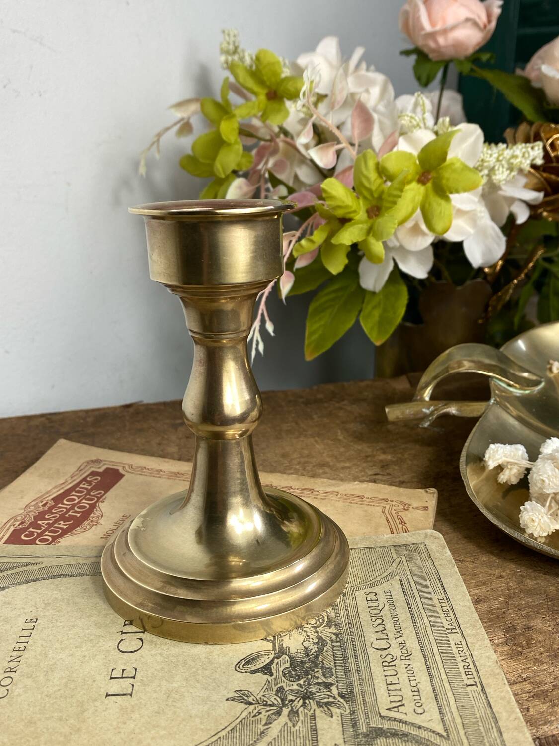 Brass candle holder