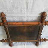 Wooden mirror bamboo style